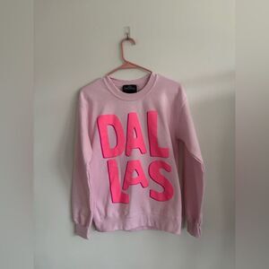Alla Berman Small Pink Dallas Crewneck Sweater